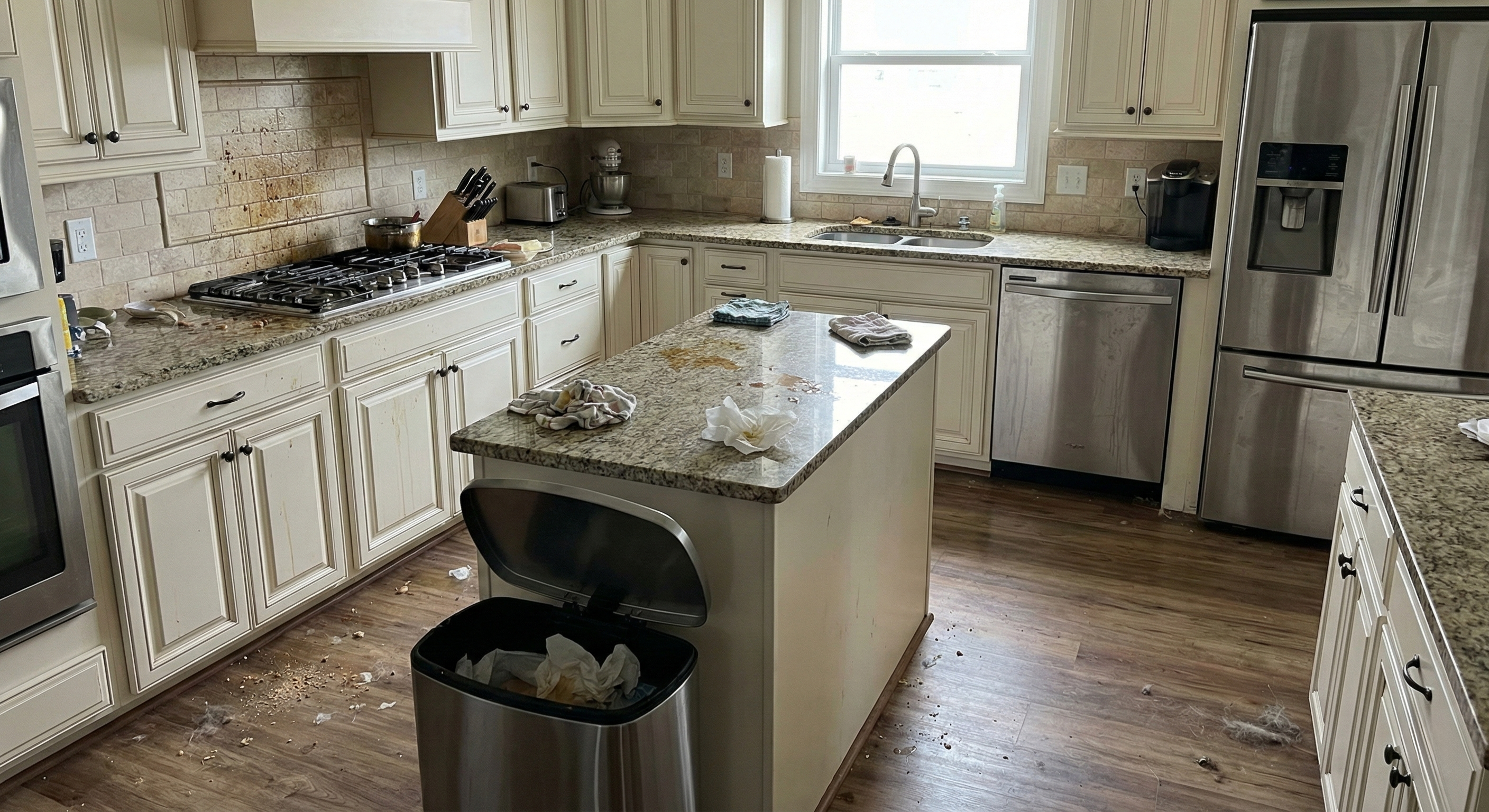 Dirty bathroom - Before